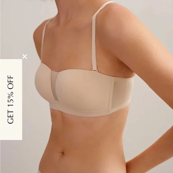 Neiwai Essentials Bandeau Bra NWT Size S - Picture 5 of 9